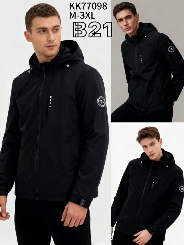 Kurtka męska cienka Roz M-3XL, 1 Kolor Paczka 5 szt